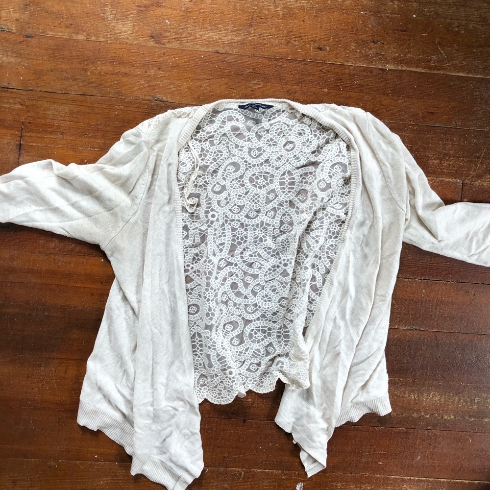 American Eagle Lace Back Sweater (Size M)